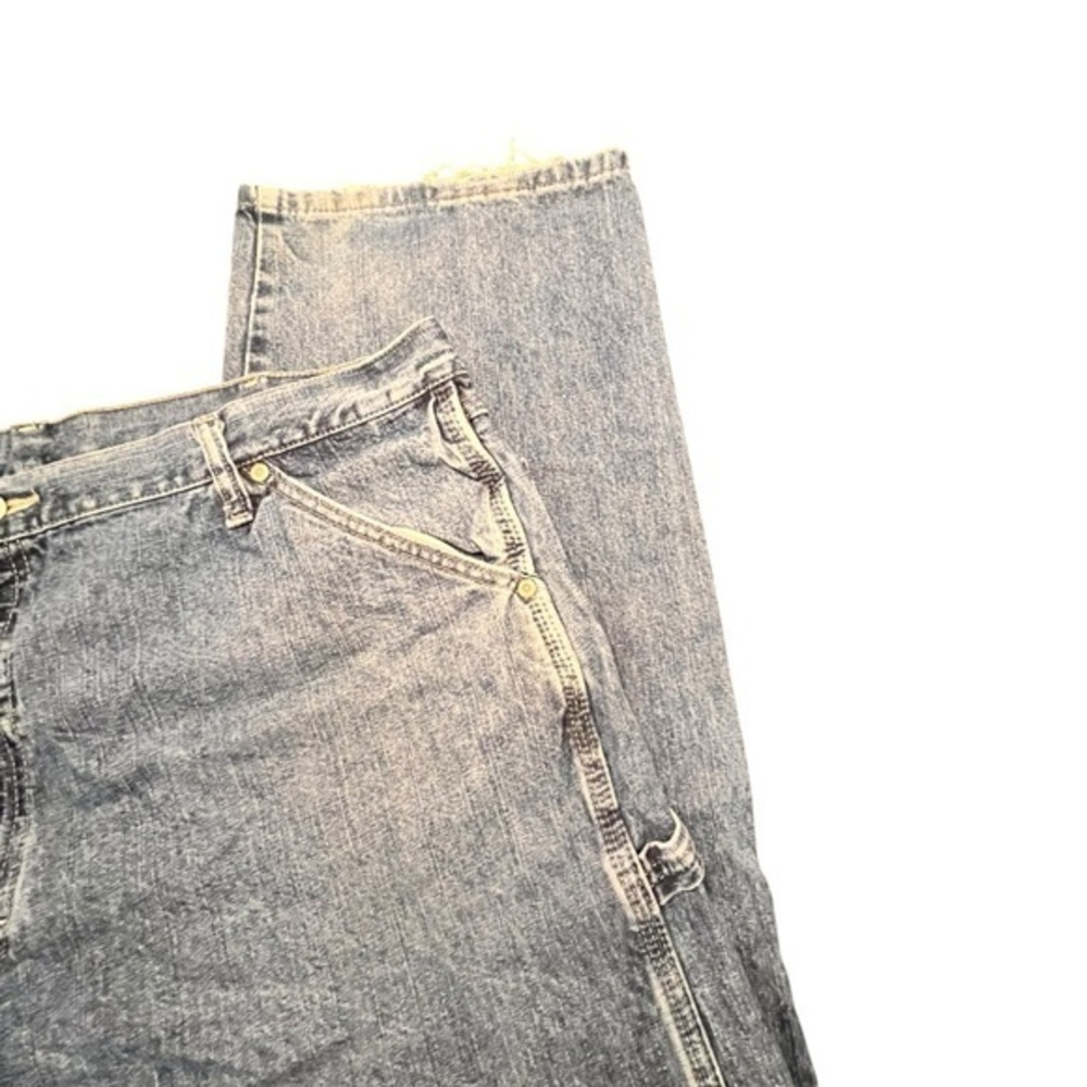 Wrangler Carpenter Jeans Adult 40x30 Blue Denim Relaxed Fit Straight Leg 94LSWDV - Picture 4 of 13